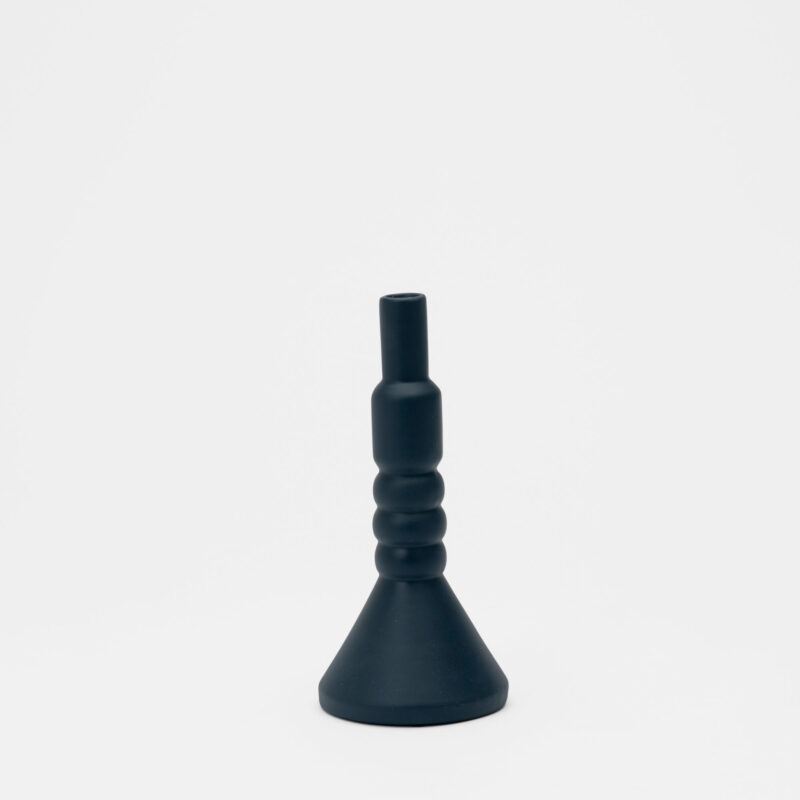 BLUE CERAMIC DECORATIVE VASE
