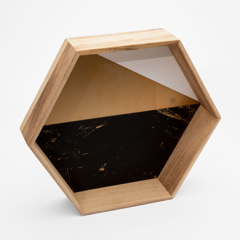 WOODEN HEXAGONAL TRAY