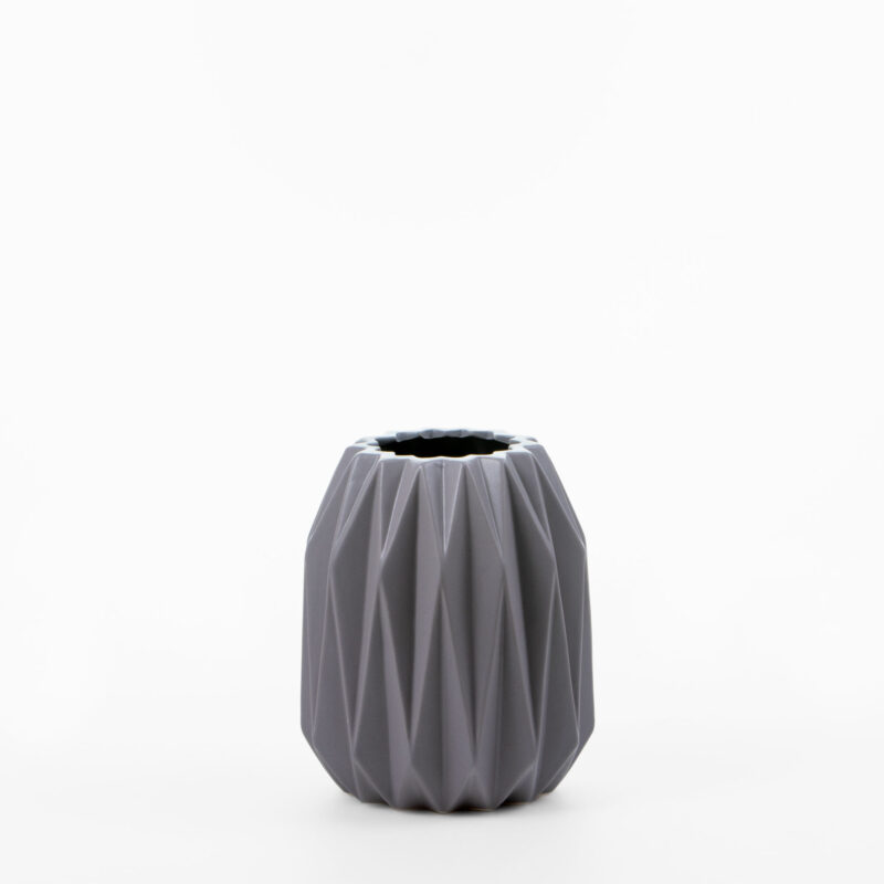 GRAY CERAMIC VASE