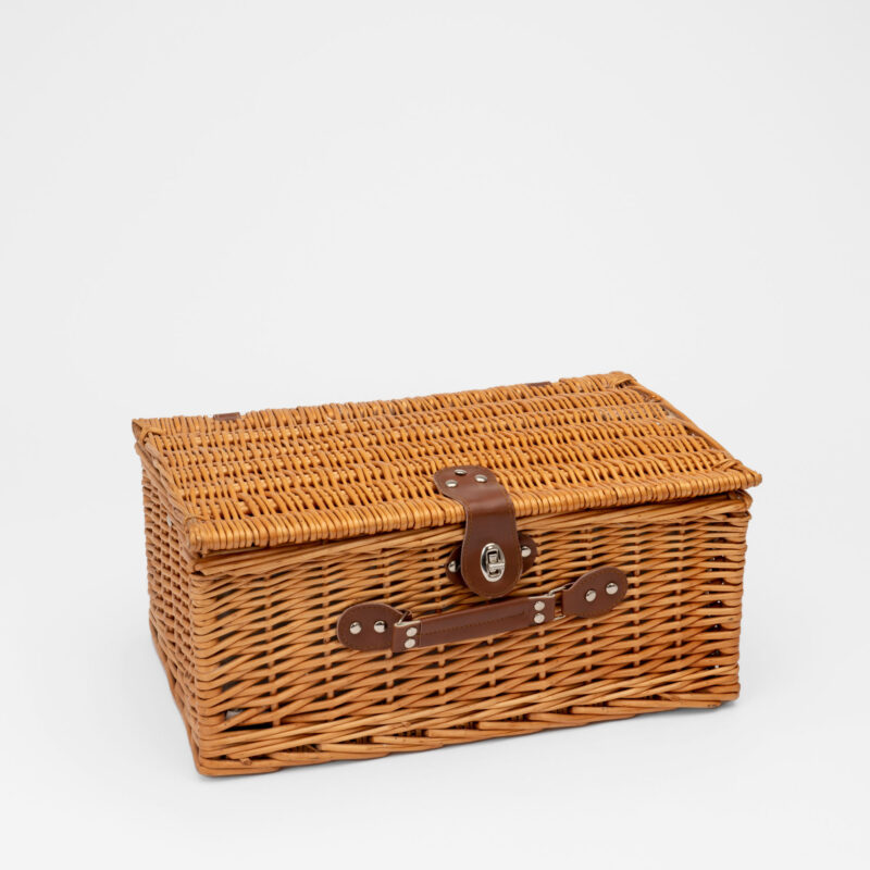 FOUR PEOPLE BAMBOO PICNIC BASKET - Image 2