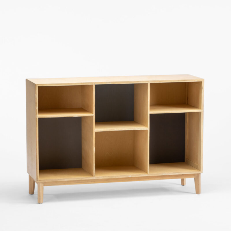 BIRCH WOOD AND MDF SIDEBOARD BUFFET CABINET
