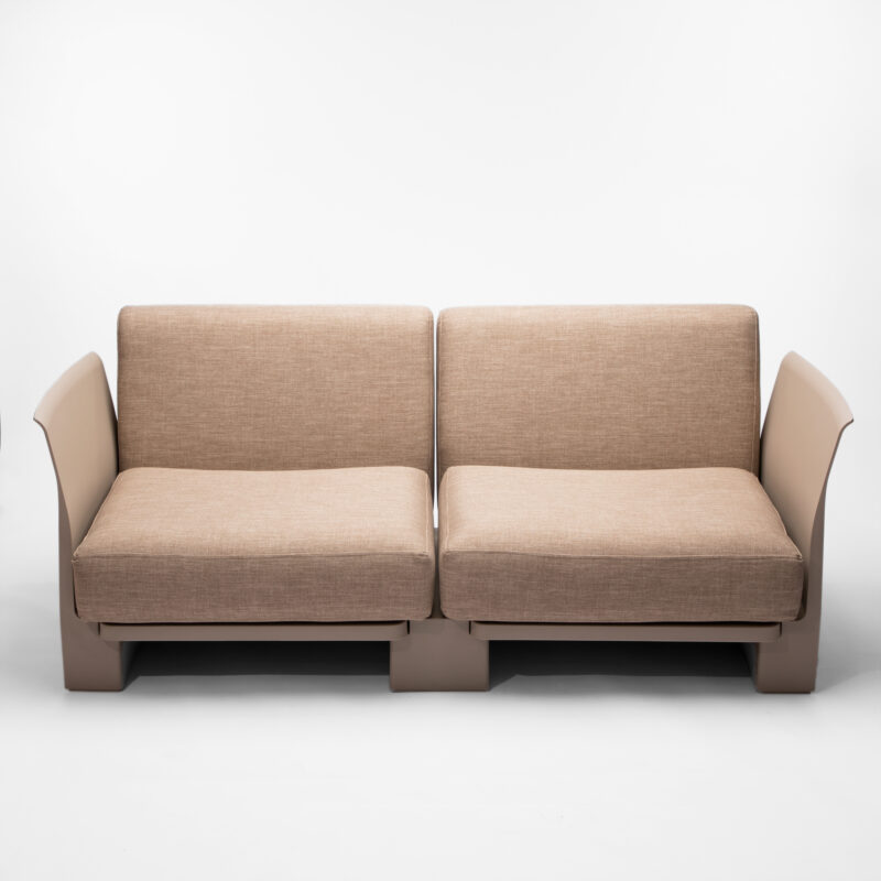 PP FRAME AND FABRIC CUSHIONS LOVESEAT SOFA - Image 3