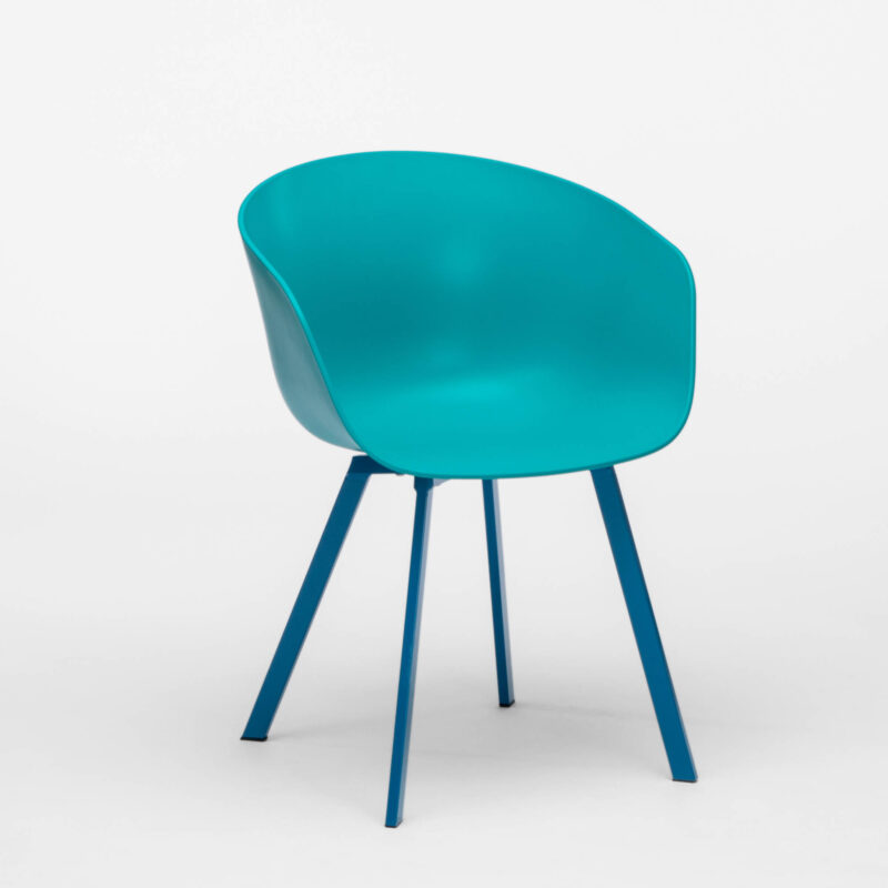 PP ARMCHAIR WITH METAL LEGS - Image 2