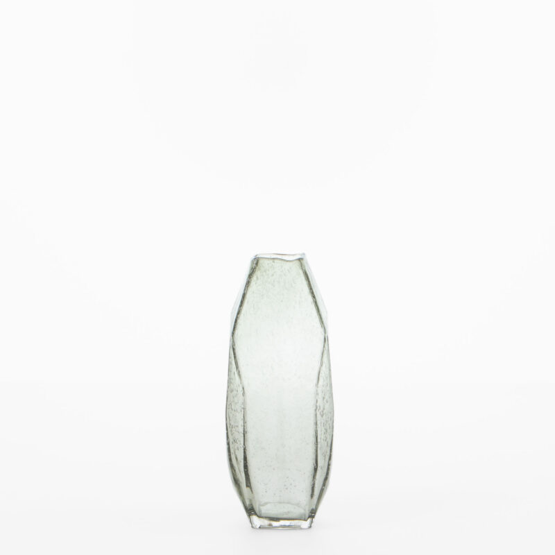 GRAY GLASS VASE
