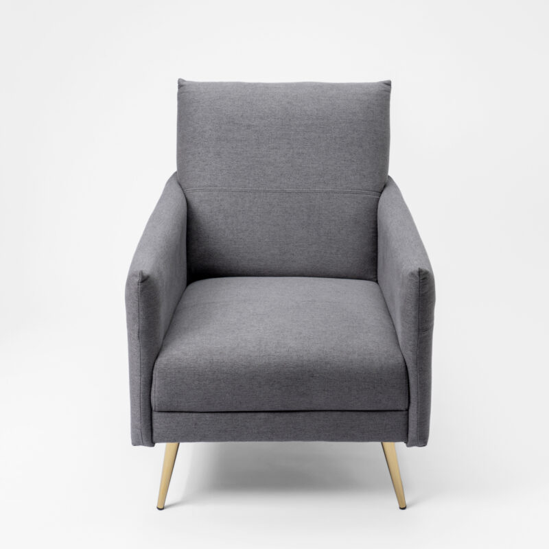 UPHOLSTERED ARMCHAIR SOFA WITH METAL LEGS - Image 4