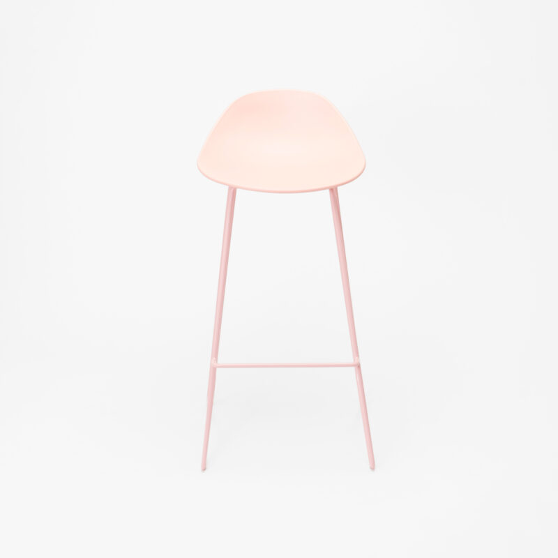 PP SEAT WITH STEEL LEGS BAR STOOL - Image 3