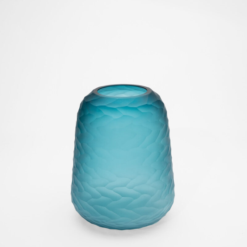 BLUE GLASS VASE