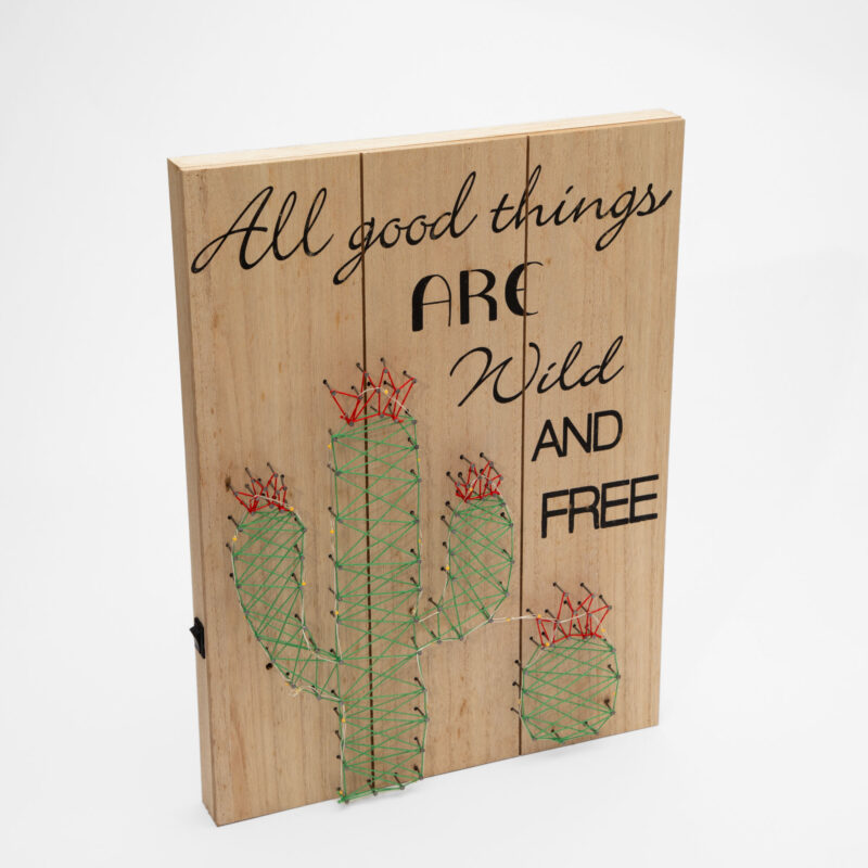 CACTUS STRINGART WOODEN FRAME