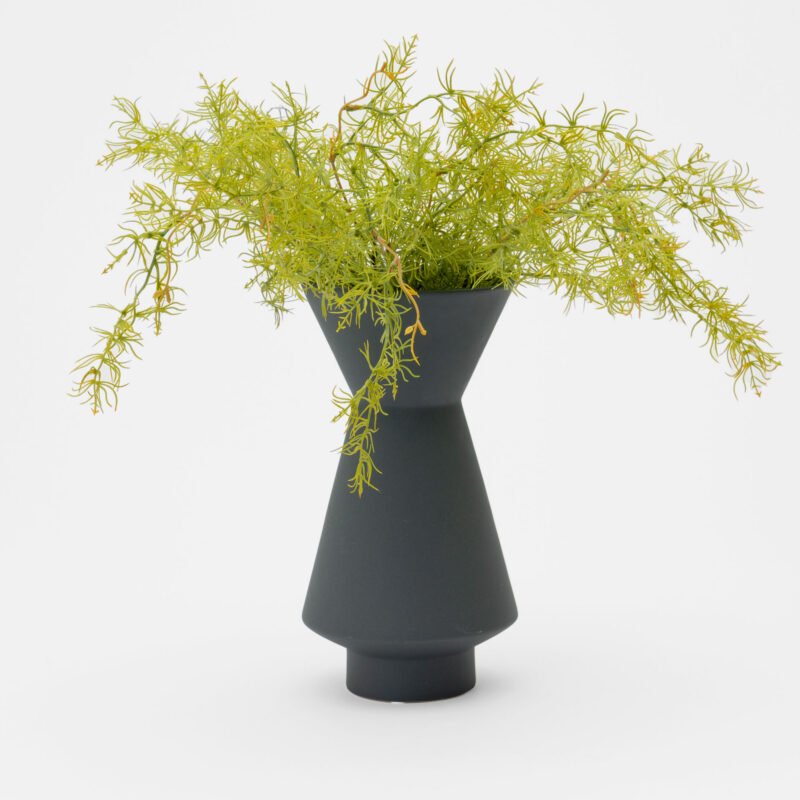 BLUE CERAMIC DECORATIVE VASE - Image 2