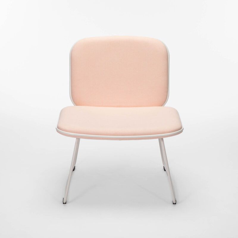 UPHOLSTERED ACCENT CHAIR WITH METAL FRAME - Image 4