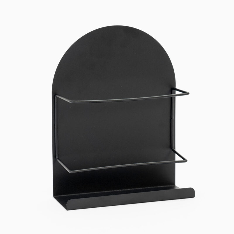 BLACK METAL MAGNET SHELF