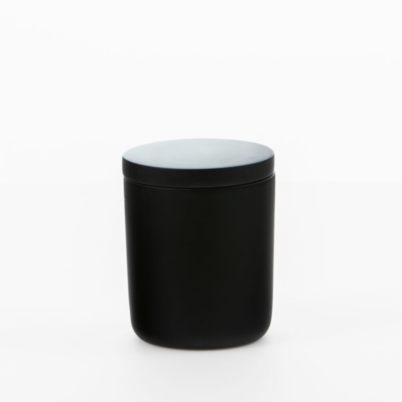 CONCRETE DECORATIVE JAR WITH LID
