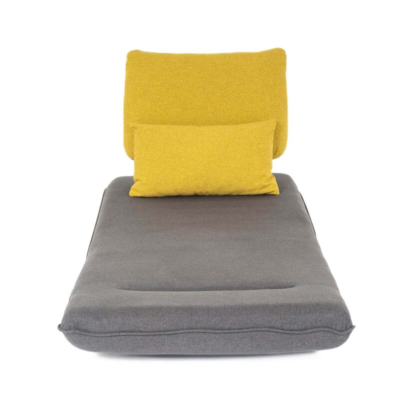FABRIC FOLD OUT LOUNGER WITH EXTRA CUSHION - Image 2