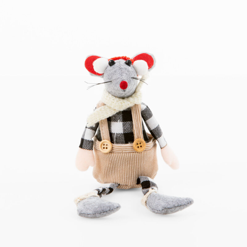 LONG-LEGGED MOUSE CHRISTMAS DECORATION
