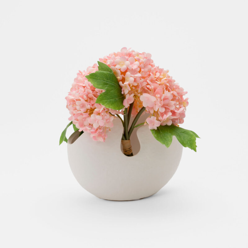 WHITE DECORATIVE CERAMIC VASE - Image 2