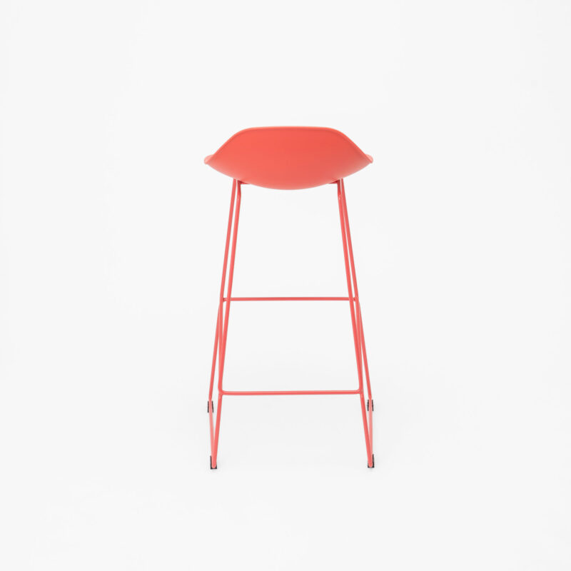 PP SEAT WITH STEEL LEGS BAR STOOL - Image 3