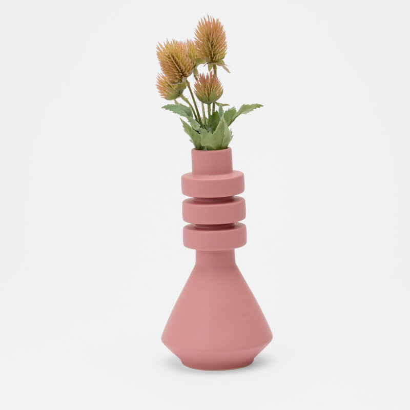 PINK CERAMIC DECORATIVE VASE - Image 2