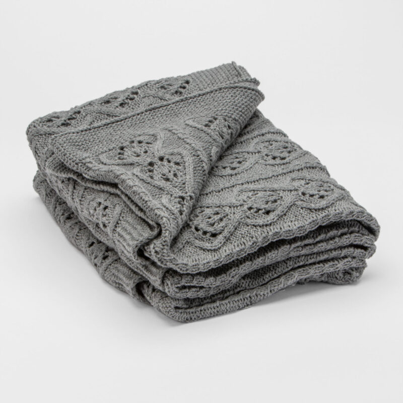 DARK GRAY THROW BLANKET