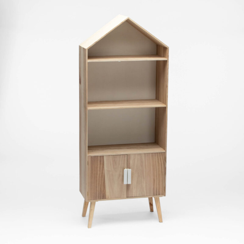 HOUSE SHAPED WOODEN KIDS BOOKCASE