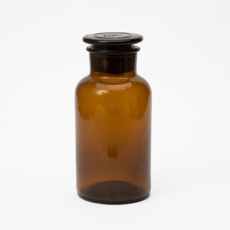 DECORATIVE AMBER GLASS 1000 ML BOTTLE