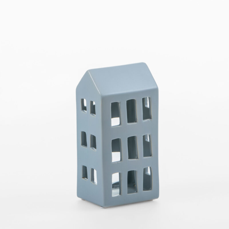 CERAMIC HOUSE CANDLE HOLDER