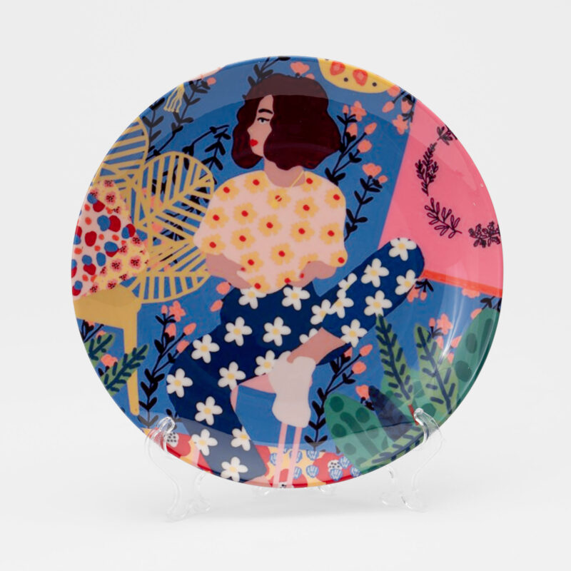 CERAMIC PRINTED DESIGN PLATE