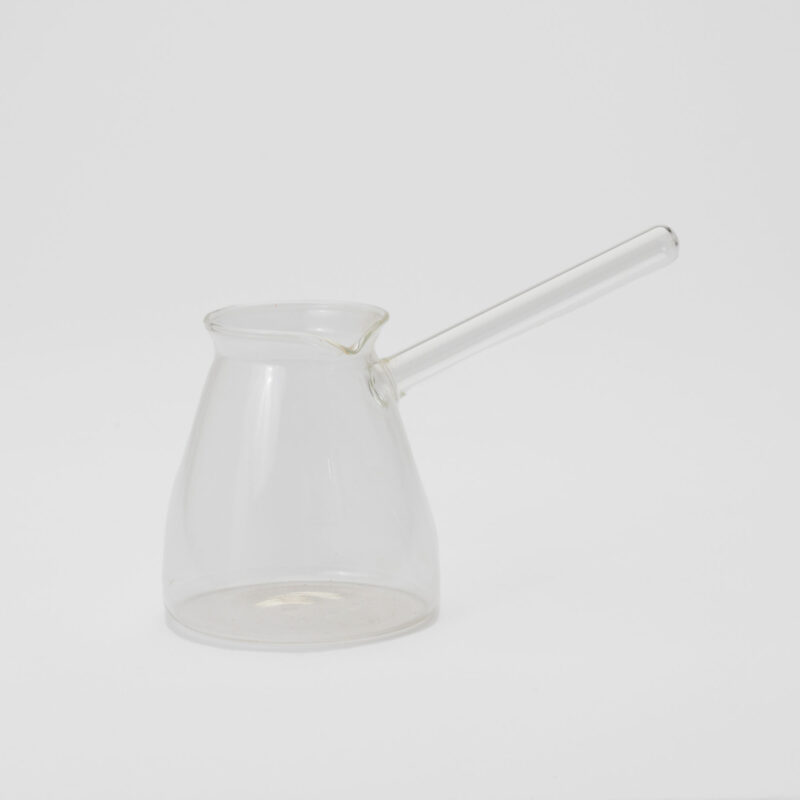 GLASS PITCHER/CREAMER WITH HANDLE