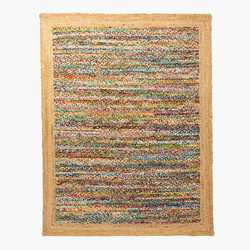 MULTICOLOR COTTON BRAIDED AREA RUG