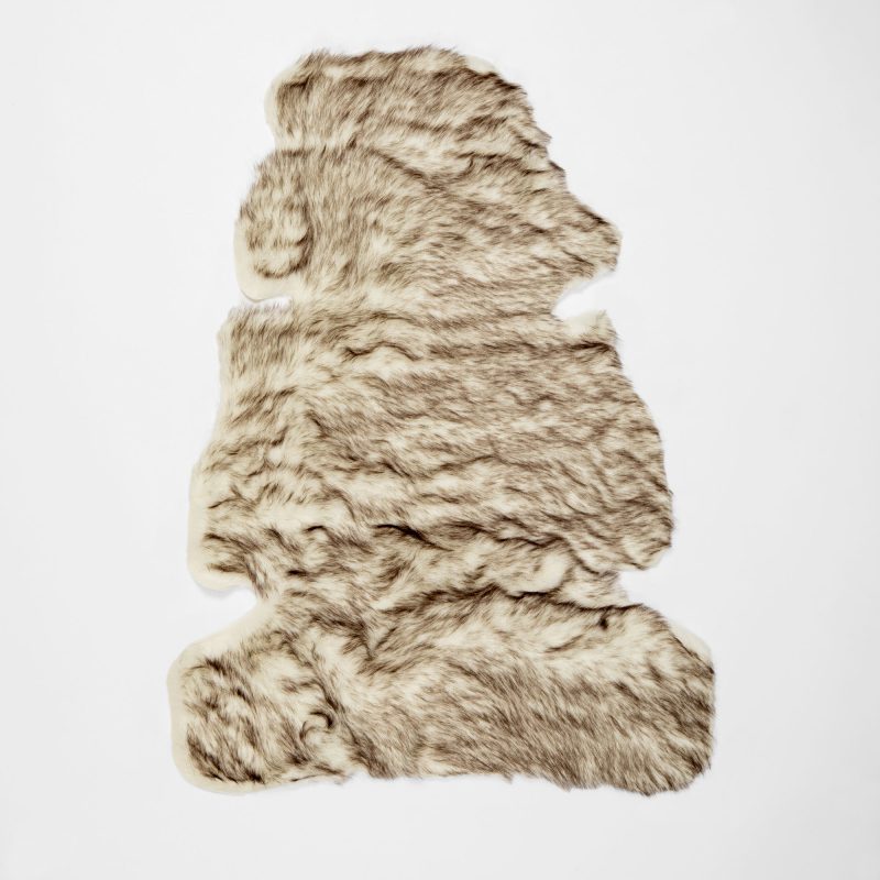 FAUX FUR ACCENT RUG