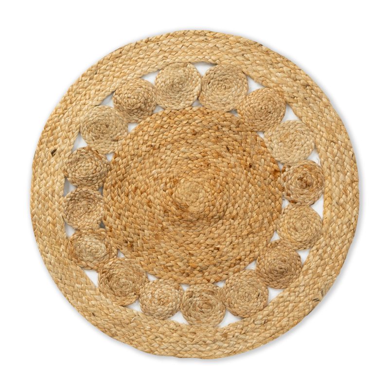 JUTE BRAIDED ROUND AREA RUG