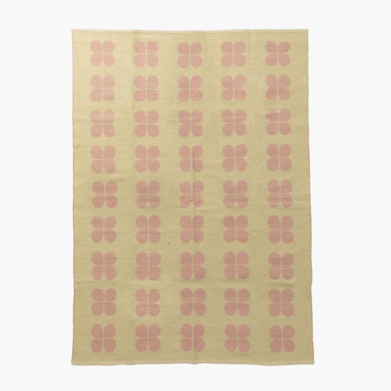 REVERSIBLE FLOWERS PATTERN AREA RUG