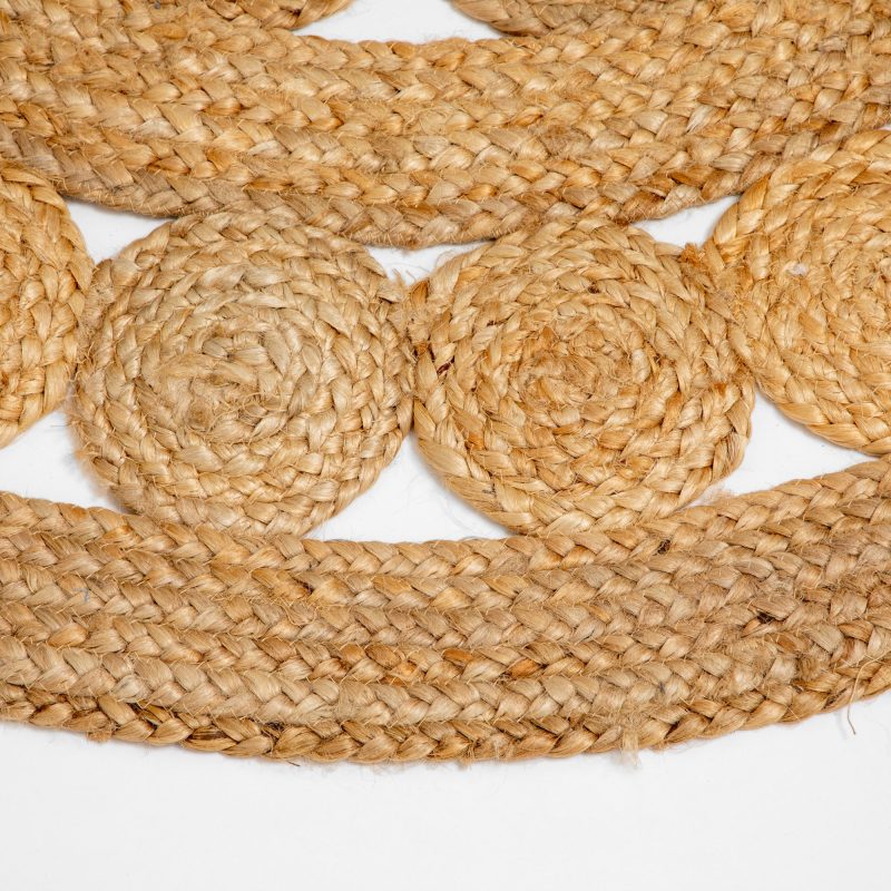 JUTE BRAIDED ROUND AREA RUG - Image 2