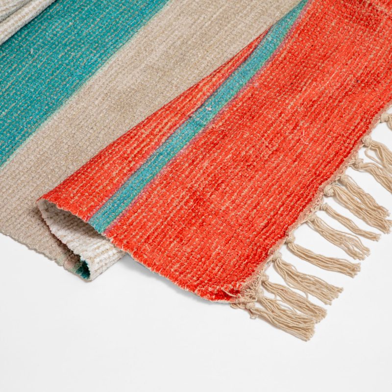COLOR BLOCK COTTON AREA RUG - Image 2