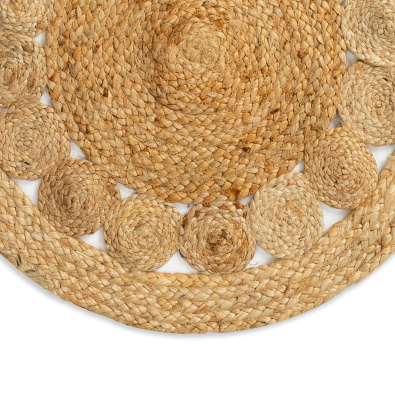 JUTE BRAIDED ROUND AREA RUG - Image 2