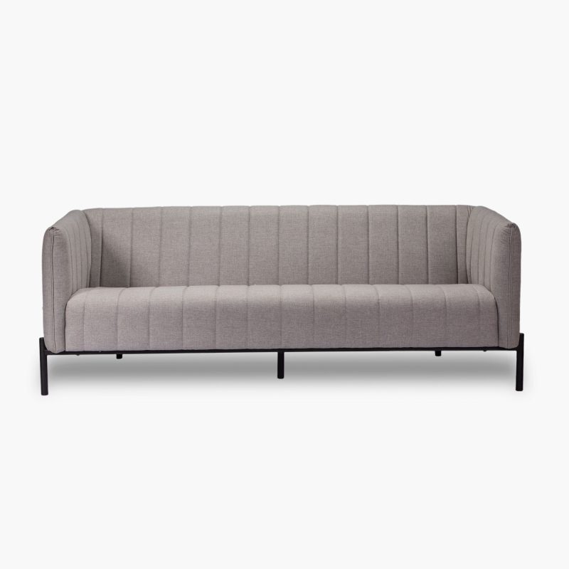 3 SEATER UPHOLSTERED SOFA WITH METAL LEGS - Image 4