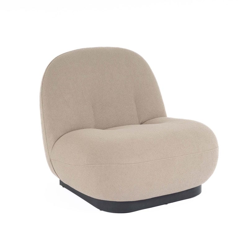 FABRIC ARMLESS LOUNGE CHAIR SOFA
